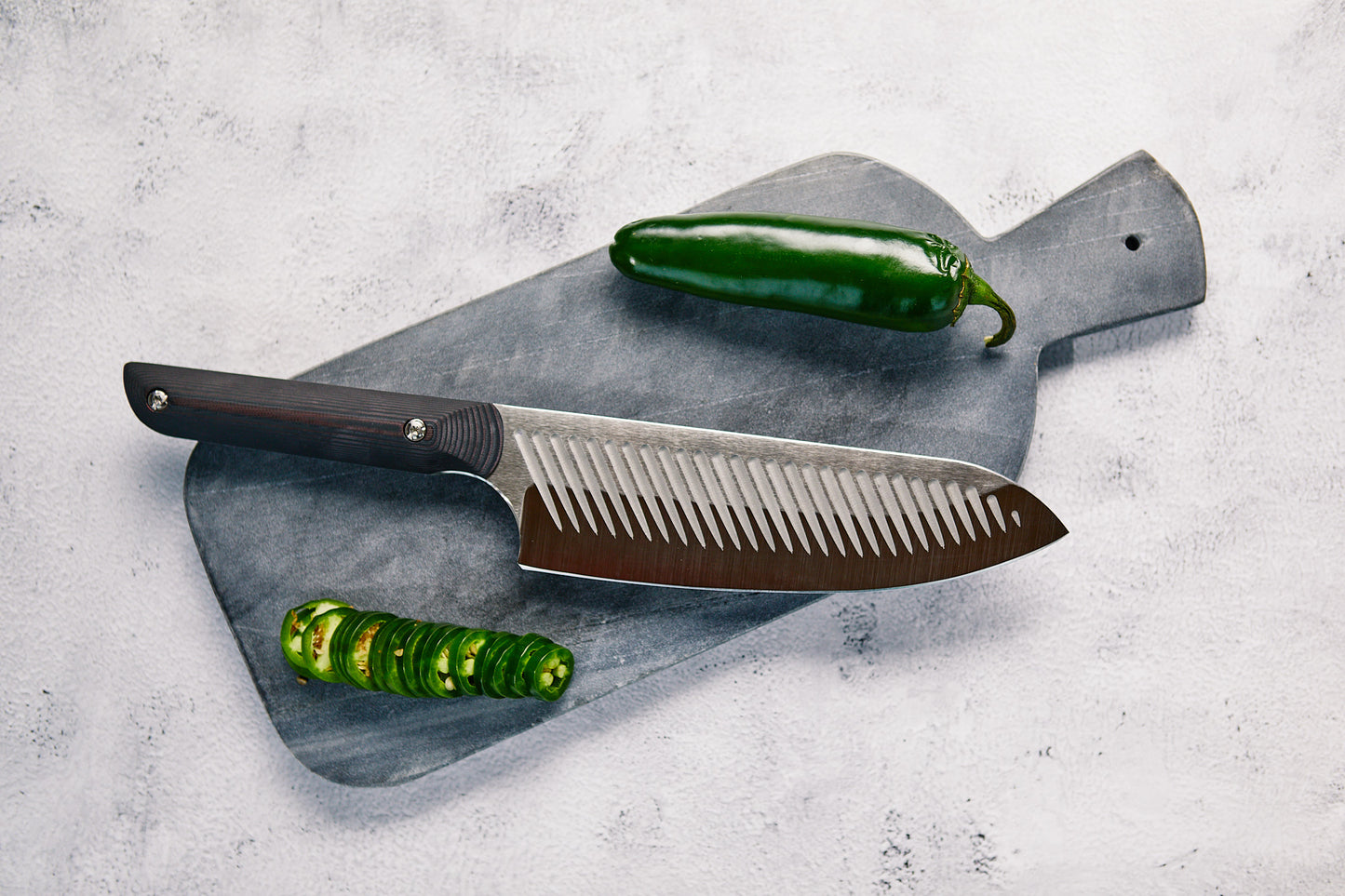 The Halsted Serene Pair- 8" Chef - 6" Petty Knife and Leather Sheaths